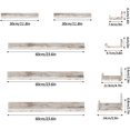 thumbnail image 3 of Wall Mounted Floating Shelves Set of Rustic Wood Wall Shelves for Bathroom Bedroom Kitchen Living Room Storage and Decoration Picture Ledge, 3 of 7