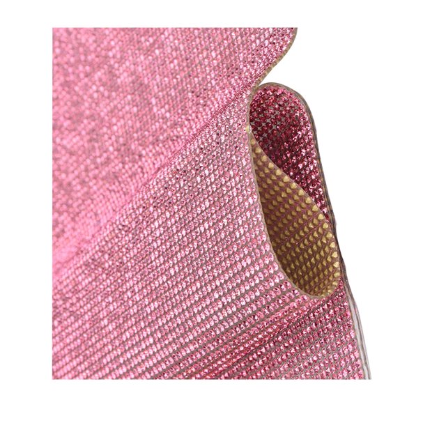 tredstone Crystal Rhinestone Ribbon Clothing Accessories Sticker Convenient Using Present Decoration Sheet with Shine Appearance Exquisite light pink 8 hot melt glue