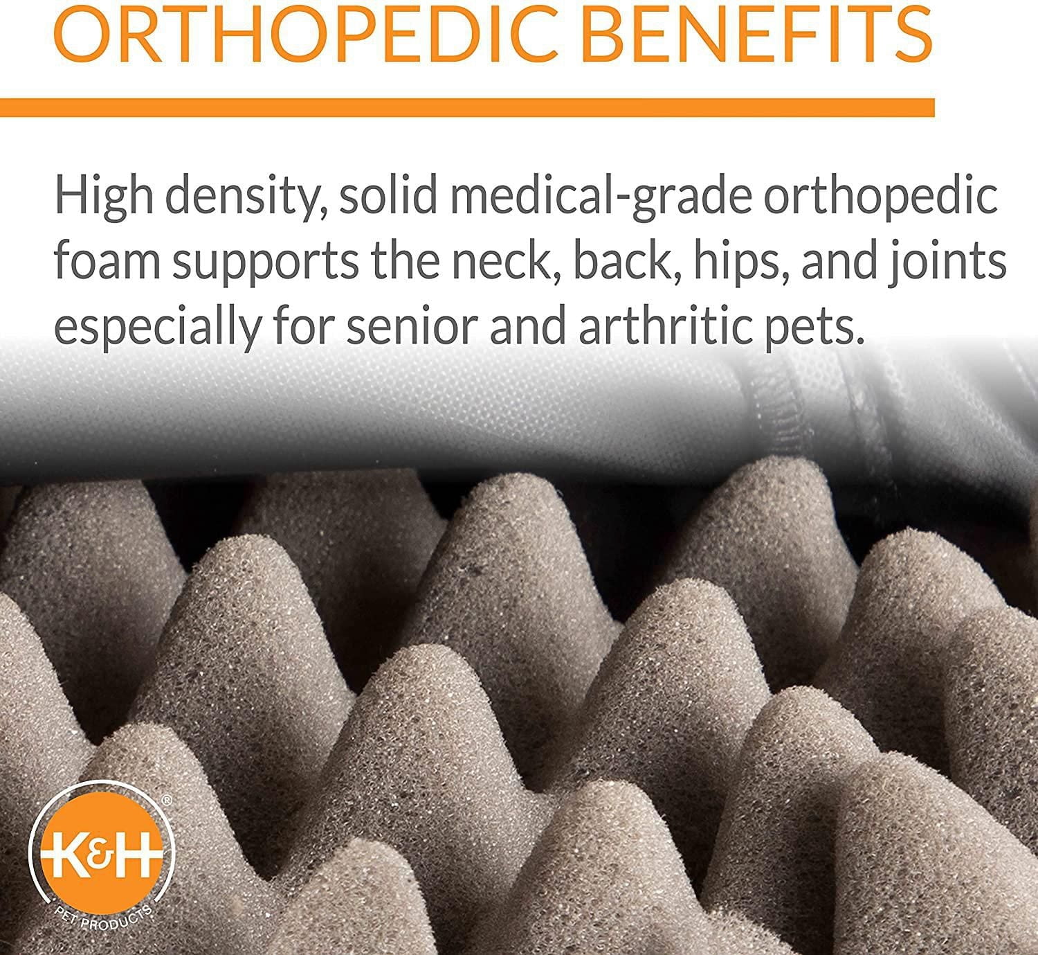 K&H Pet Products Lit Orthopédique Supérieur Intérieur/extérieur