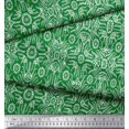 thumbnail image 3 of Soimoi Polyester Crepe Fabric Floral & Moroccan Damask Print Fabric by The Yard 42 Inch Wide, 3 of 3