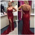 thumbnail image 2 of BEAUTBRIDE Women's Mermaid Evening Dress With Slit Sequins Prom Gown, 2 of 7