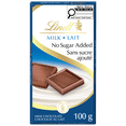 thumbnail image 1 of Lindt No Sugar Added Milk Chocolate Bar, 100 Grams, 1 of 6