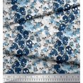 thumbnail image 2 of Soimoi Modal Satin Fabric Skull Halloween Print Sewing Fabric Yard 42 Inch Wide, 2 of 3