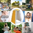thumbnail image 3 of Portable Pop-Up Privacy Tent - Instant Setup Lightweight Shower & Changing Room Shelter with UV Protection Compact Portable Toilet Tent for Outdoor Activities, Hiking Essentials, Beach Shelter, 3 of 5