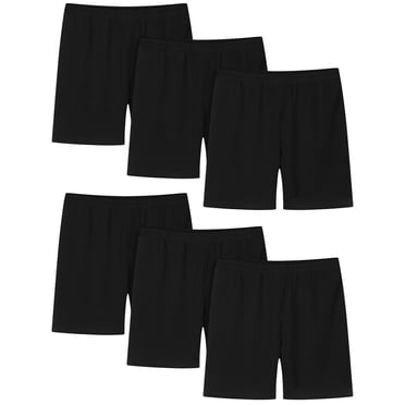 ZACPNCV Lot de 6 Shorts de Danse pour Filles Shorts de Vélo pour Tout-Petits Cuissardes sous Robe Multicolore Vêtements pour Filles Noir 6-7 Ans