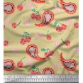 thumbnail image 1 of Soimoi Poly Georgette Fabric Floral & Paisley Decor Fabric Printed Yard 42 Inch Wide, 1 of 3