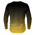 thumbnail image 4 of Men's Printing Button Casual Long Sleeve Round-Neck Blouses Shirts RXIRUCGD Jaune, Taille: m, 4 of 4
