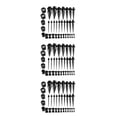 thumbnail image 2 of Transemion 36 Pcs Jauges d'Oreille Kit d'Étirement Rallonges 14G-00G Bouchons Noir 36 Pcs 3Ensemble, 2 of 6