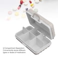 thumbnail image 3 of Mini Medicine Box With 6 Compartments, Luggage Design, Tight Sealing Plastic Container, Portable And Secure For Pocket Travel, 3 of 8