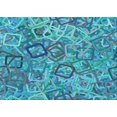 thumbnail image 1 of Ahgly Company Tapis d'Intérieur Rectangulaire Transitionnel Bleu Lavable à la Machine, 2 Pieds x 3 Pieds, 1 of 7