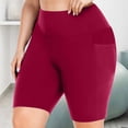 thumbnail image 2 of Wlynlyn Plus Size Biker Shorts for Women High Waisted Compression Yoga Tights Quick Dry Workout Shorts, 2 of 7