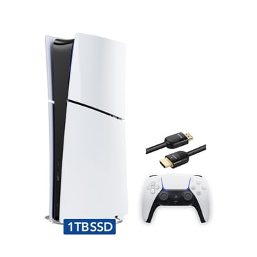 Sony - PlayStation 5 Slim Numérique avec Stockage SSD de 1 To, Manette Dualsense Sans Fil - Système de Jeu PS5 - Blanc (Remis à Neuf)