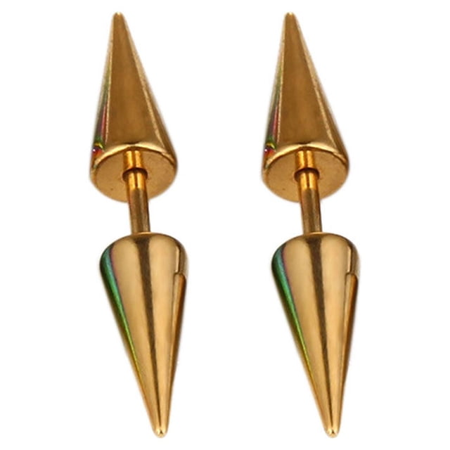 1Pc Men Boys Titanium Steel Spike Stud Earring Punk Ear Stud Rock Piercing Stud Steel Rivets Earring