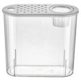 thumbnail image 1 of koolsoo Contenant de Bureau pour Aquarium Pot de Rangement Léger Mini Réservoir de Terrarium pour la Maison Terrapin Lézards Betta Couvercle Blanc, 1 of 9
