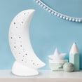 thumbnail image 3 of Simple Designs Porcelain Moon Shaped Table Lamp, 3 of 9