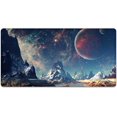 thumbnail image 1 of Large Mouse Pad 31.4 x 15.7inches 3mm XXL Extended Gaming Mouse Pad Mat with Non-Slip Base Stitched Mousepad for Computer,Office,Keyboard and Laptop-Mountain Star，Waterproof Desk Mat, 1 of 5