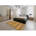 thumbnail image 4 of Ahgly Company Indoor Rectangle Abstract Orange Oriental Area Rugs, 5' x 8', 4 of 6