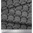thumbnail image 2 of Soimoi Rayon Fabric Floral Block Decor Fabric Printed Yard 56 Inch Wide, 2 of 3