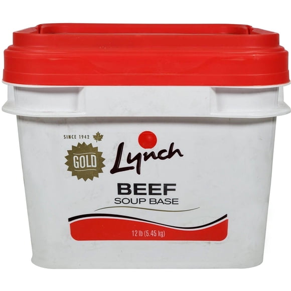 Lynch Beef Soup Base - Gold - 1ct - 12lb - Rich Savory Foundation for Professional Soups and Gravies (1ct)