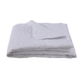thumbnail image 5 of Marina Decoration Solid Embossed Pinsonic Coverlet Bedspread Bedding Ultra Soft Summer Quilt Set with Shams, White Color, 5 of 5