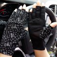 thumbnail image 4 of Gants de Protection Solaire d'Été Demi-Doigt Gants pour Femmes Gants de Cyclisme Sans Doigts, 4 of 5