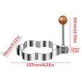 thumbnail image 2 of Yhmxh Kitchen Gadgets,Home and Kitchen,2PC Stainless Steel Ring 316 Stainless Steel Shaper Cooking Ring Non-stick Frying Tool Stainless Steel Egg Ring, 2 of 3