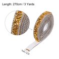 thumbnail image 2 of Unique Bargains 3 Pcs Rubans en Résine avec Strass 3 Yards Autocollants Or Diamant Bandes de Strass, 2 of 7