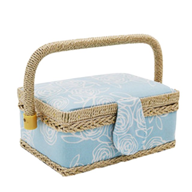1pc Sewing Package Wooden Beginner Sew Removable Tray Pincushion For Craft Mending Storage Package Thread Portable Fabric Wooden Storage Home Desktop Makeup Bag Retro Package