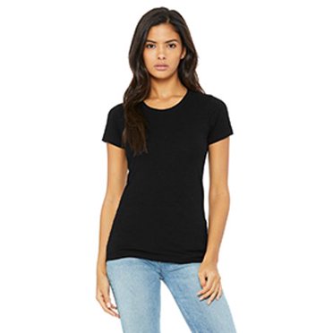 Bella + Canvas T-Shirt à Manches Courtes en Mélange Triblend pour Femmes