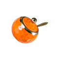 thumbnail image 4 of Wweixi Porcelain Sugar Bowl Ceramic Condiment Pot for Square Countertop Restaurant Kitchen Green Orange Round, 4 of 6