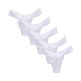 thumbnail image 1 of Culottes String Aguichant pour Femmes, Dentelle Douce, Lingerie, sous-Vêtements, Lot de 5, 1 of 8