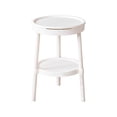 thumbnail image 2 of Birdeem Table d'Appoint Multifonction, Petite Table avec Tiroir, Table de Bout Moderne avec Tablette de Rangement, Table de Chevet Ronde pour Salon, Chambre, Bureau, 2 of 7