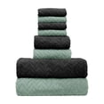 thumbnail image 3 of Sentmoon Bath Towel Set Eight Pieces Of Velvet Square Towel Towel Bath Towel Plain Household Bath Wash Face Wipe Dry Absorbent Soft Household Set Bath Towels Pool Towels, 3 of 7