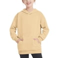 thumbnail image 1 of MeetoTime Girls Boys Oversized Hooded Sweatshirt Long Sleeve Crewneck Solid Color Kids Fall Winter Pullover Tops, 1 of 6