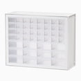 thumbnail image 1 of Iris 44 Tiroir Système de Rangement en Plastique Transparent pour Garage Atelier, Blanc, 1 of 9