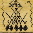 thumbnail image 1 of Ahgly Company Indoor Square Abstract Saffron Yellow Abstract Area Rugs, 7' Square, 1 of 6