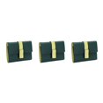 thumbnail image 1 of pitrice Leather Women Purse Rectangular Trifold for Zipper Hasp Stylish Card Holder Photo Folder Wallet Notecase Birthday Gift Green 3Set, 1 of 6