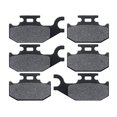 thumbnail image 1 of KMG Front + Rear Brake Pads Compatible with 2001 Bombardier Traxter 4X4 - Non-Metallic Organic NAO Brake Pads Set, 1 of 4
