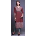 thumbnail image 2 of Bimba Robes Tuniques Droites pour Femmes Kurti Imprimé Tenue d'Été Kurta, 2 of 5