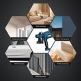 thumbnail image 2 of Tignapoo Electric Paint Spray Gun with 3 Nozzles & Spray Modes, 800W High-Pressure Sprayer for Furniture, Walls, Fences, Doors, 900ml Tank, 110V US Plug, Blue, 2 of 6