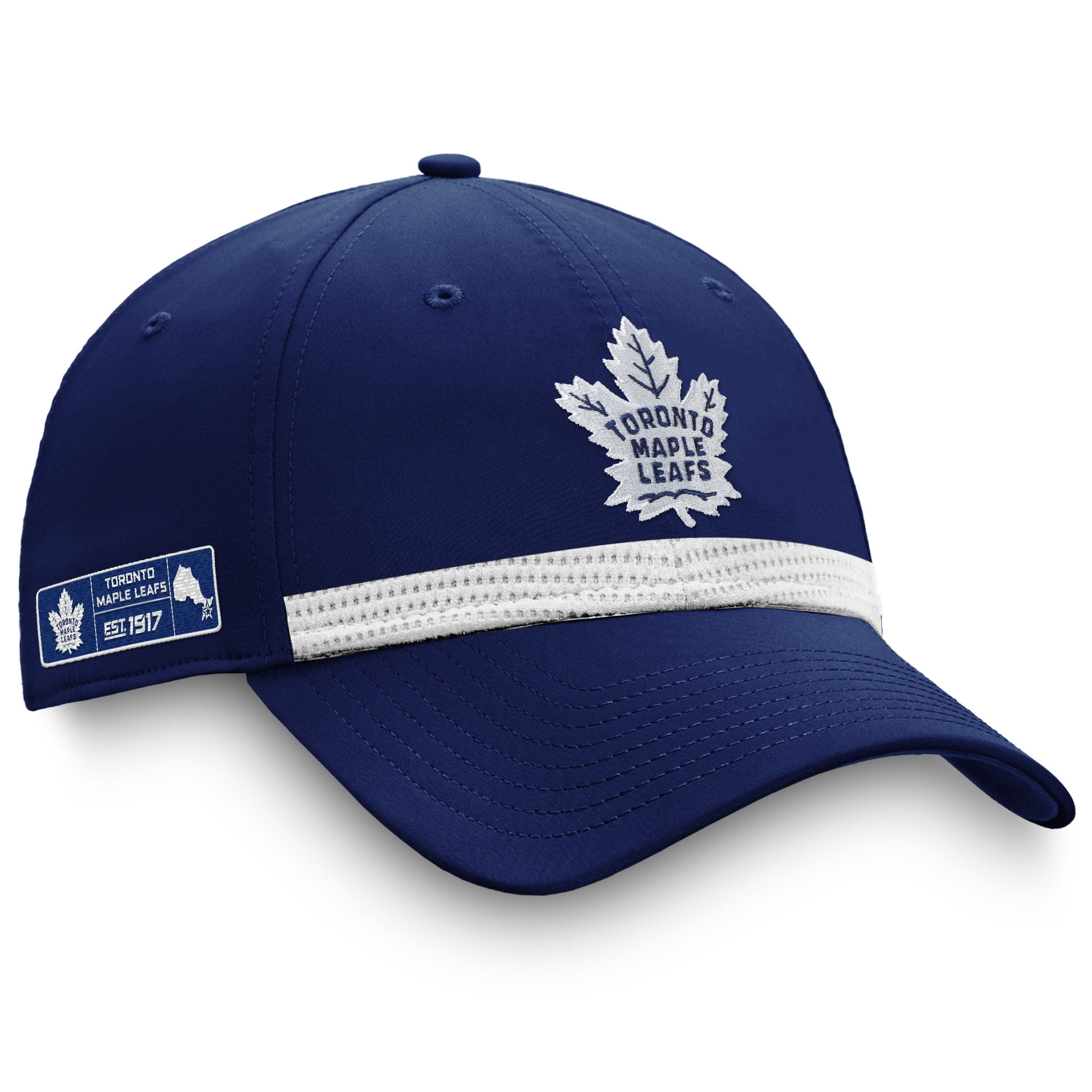Toronto Maple Leafs Fanatics White Striped Hat