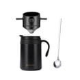 thumbnail image 2 of Luzkey Pour-over Coffee Maker Set, Camping Coffee Maker with Lid, Paperless Drip Coffee Maker, Portable, with And Spoon for Backpacking And Hiking. Black, 2 of 8