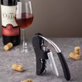 thumbnail image 2 of Wine Bottle Opener Stainless Steel Vertical Lever Corkscrew Anual Handheld Corkscrew with Built-in Foil Cutter Design, 2 of 8