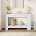 thumbnail image 1 of Longue Table Console, Table de Canapé Style Ferme à 2 Niveaux derrière le Sofa, Console d'Appoint Rectangulaire avec Rangement pour Couloir, Vestibule, Entrée, 1 of 8