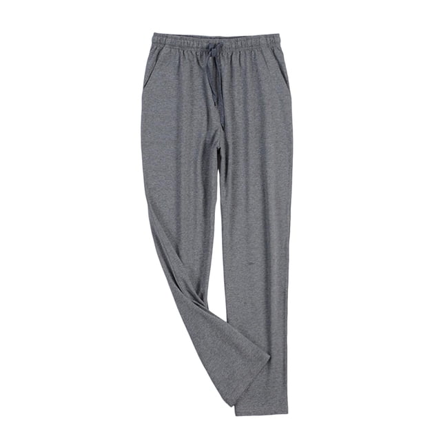 Men's Wide Leg Pajama Pants Big & Tall Long Sleeping Pants with Pocket Drawstring Loose Comfy Lounge Wear Pjs in dark gray, size 4XL. These lightweight and breathable pants feature an elastic waistband with a drawstring for a customizable fit, wide-leg design, and side pockets. Ideal for lounging or sleeping, crafted from soft, skin-friendly fabric.