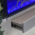 thumbnail image 2 of Electric Fireplace Floating Mantel Shelf with Lighting, Urban Cement, 2 of 6