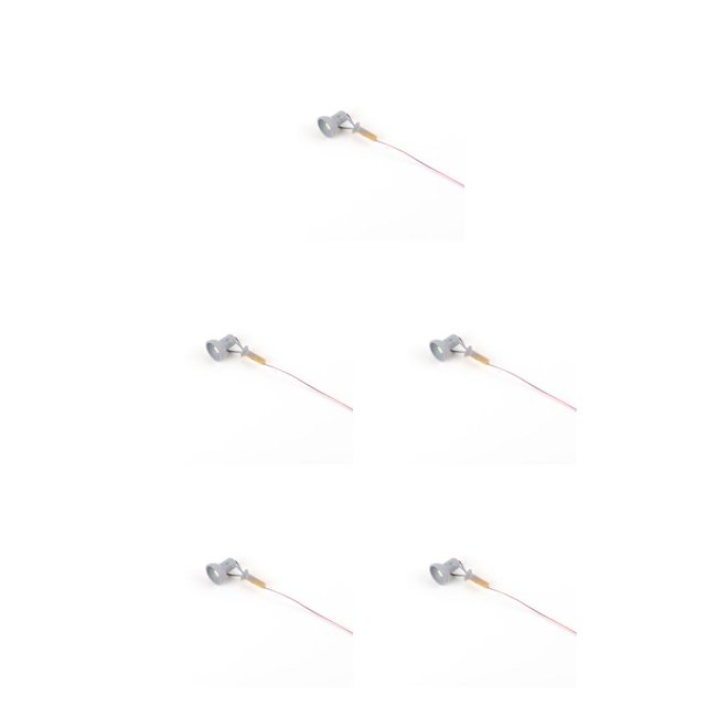 yingyy Model Railway Lamp Outdoor 1:87 Scale Streetlight Building LED Park Light Garden Yard Building Layout Decorations Type B Gray 5Set