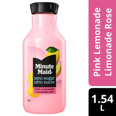 Minute Maid Zero Sucre Ajouté Limonade Rose Bottle, 1.54 Liters