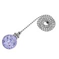 thumbnail image 1 of Unique Bargains Ceiling Fan Pull Chain Light Lighting Accessories Extension Ice Cracked Crystal Ball Pendant Purple, 1 of 6