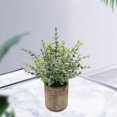 thumbnail image 2 of DOLITY Artificial Potted Plant Small Faux Mini Potted Plants for Kitchen Desktop Home Small Eucalyptus, 2 of 9